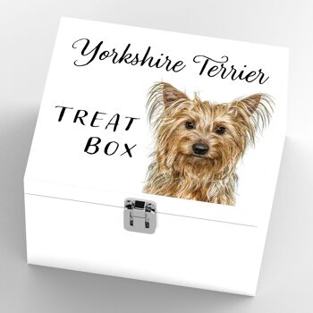 P7089 - Yorkshire Terrier Gruff Pawtraits Photographie de chien Boîte à friandises en bois imprimée Décoration de maison sur le thème du chien 4
