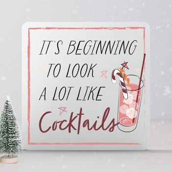 P7140 - Beaucoup comme des cocktails, des cadeaux et des décorations de Noël sur le thème de l'alcool 1