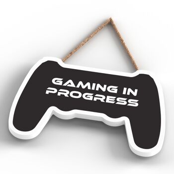P7315 - Gaming In Progress Gaming Room Console Plaque Wall Decor Gamer Gift Idea 3