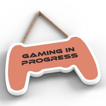 P7316 - Gaming In Progress Gaming Room Console Plaque Wall Decor Gamer Gift Idea 2