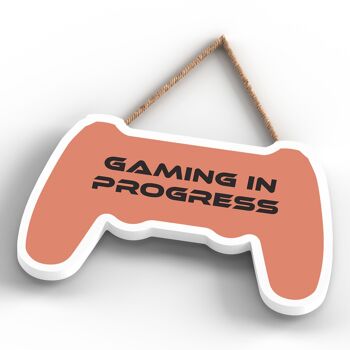P7316 - Gaming In Progress Gaming Room Console Plaque Wall Decor Gamer Gift Idea 4