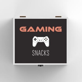 P7322 - Gaming Snacks Coffret Bois Gaming Room Gamer Idée Cadeau 2