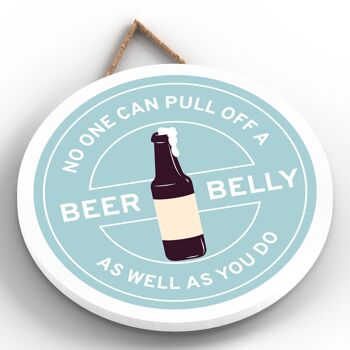 P7601 - Idée cadeau drôle de plaque décorative sur le thème de l'alcool de ventre de bière 2