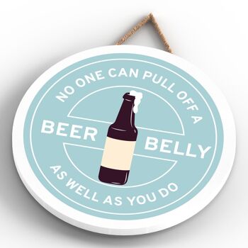 P7601 - Idée cadeau drôle de plaque décorative sur le thème de l'alcool de ventre de bière 4