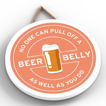 P7602 - Idée cadeau drôle de plaque décorative sur le thème de l'alcool de ventre de bière 2