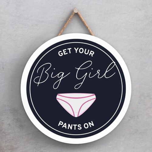 P7603 - Big Girl Pants Humour Themed Funny Decorative Plaque Secret Santa Gift Idea