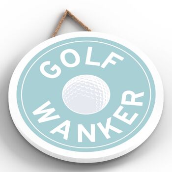 P7606 - Golf W*nker Humour Plaque Décorative Drôle Idée Cadeau Père Noël Secret 2