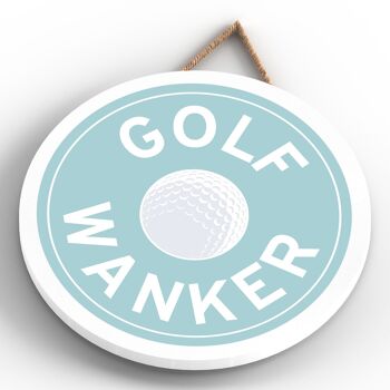 P7606 - Golf W*nker Humour Plaque Décorative Drôle Idée Cadeau Père Noël Secret 4