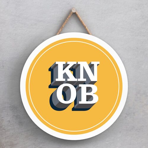 P7623 - K*ob Humour Themed Funny Decorative Plaque Secret Santa Gift Idea