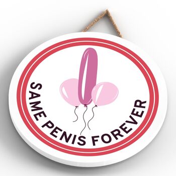 P7632 - Same Penis Forever Humour Thed Funny Plaque Décorative Secret Santa Idée Cadeau 3