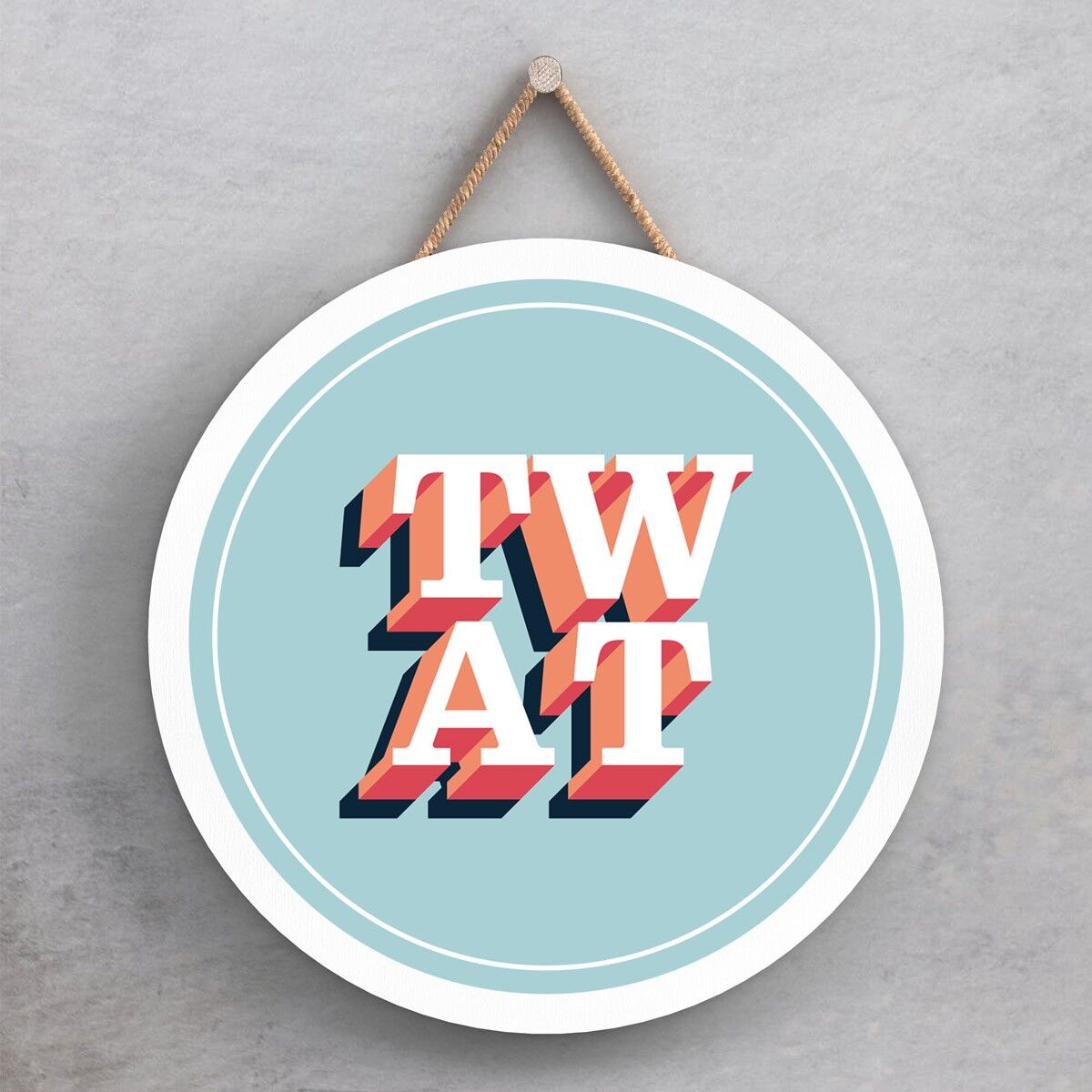 P7638 - Tw*t Umorismo Divertente Targa Decorativa Segreta Idea Regalo Babbo Natale