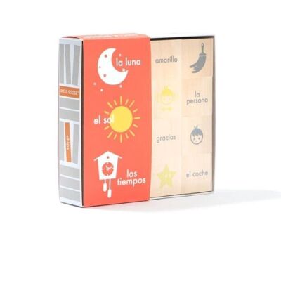 Uncle Goose Chips - Cartes flash de vocabulaire en espagnol