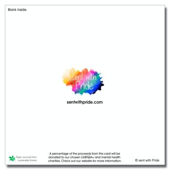 Carte de vœux fière Lgbtq+. 3