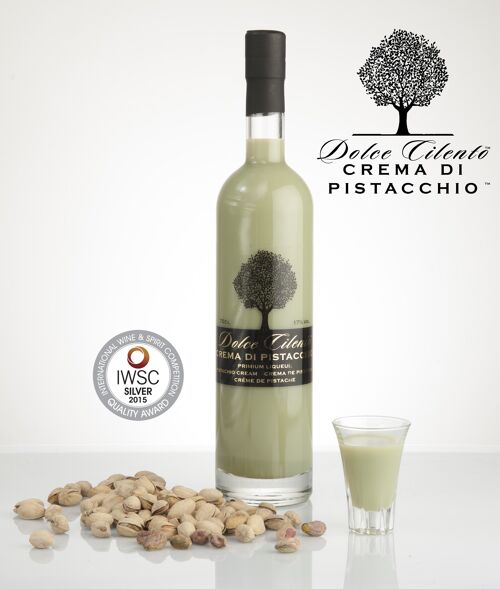 Pistachio Cream Liqueur 700ml 17% Dolce Cliento Italian Pistachio Cream Liqueur Silver Medal Winner