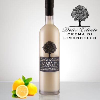 Limoncello-Creme 700ml 17% Dolce Cilento Crema di Limoncello Italienischer Sahnelikör