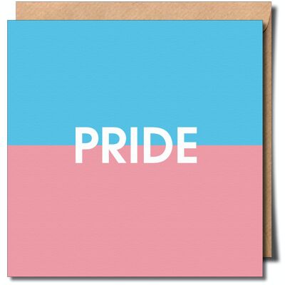 Tarjeta de felicitación del orgullo transgénero.