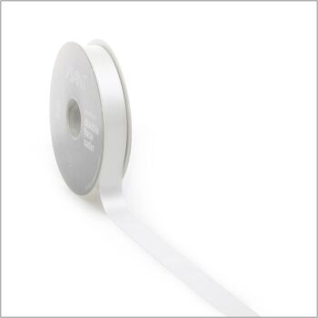 Ruban satin - blanc cassé - 25 mm x 25 mètres