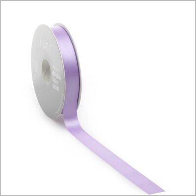 Satin ribbon - lilac - 10 mm x 25 meters