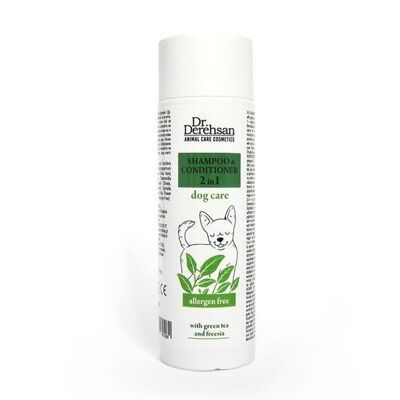 Pet Care - 2 in 1 - Shampoo e Balsamo con Tè Verde e Fresia, 200 ml
