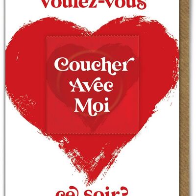 Voulez-vous Coucher Avec Moi Ce Soir? Condom Card