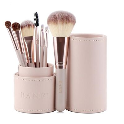 Makeup Brushes | set in tube | 7 pieces | colored