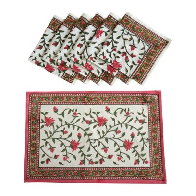 Placemat and napkin "Lili Rose"