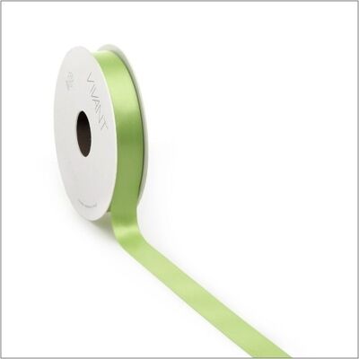 Satin ribbon - lime - 16 mm x 25 meters