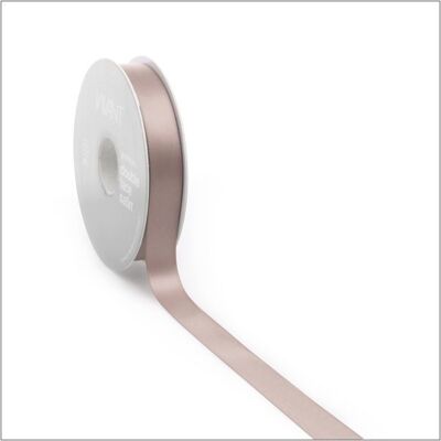 Ruban satin - nude - 16 mm x 25 mètres