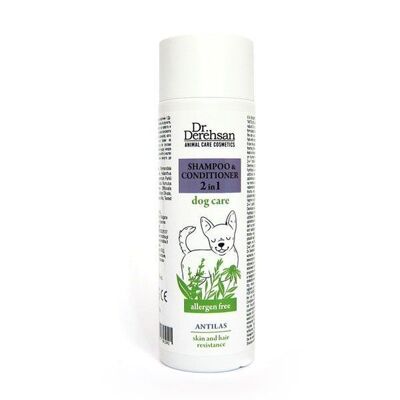 Haustierpflege - 2 in 1 - Shampoo und Conditioner - Antilas, 200 ml