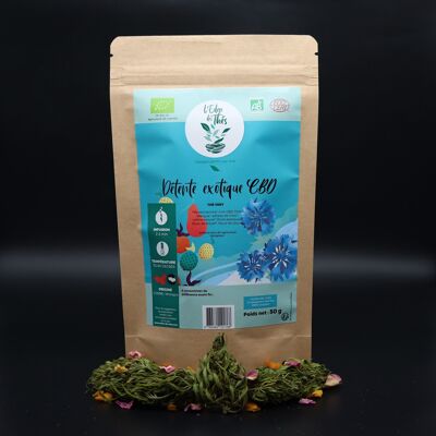 Hemp Exotic Relaxation green tea - 50g bag
