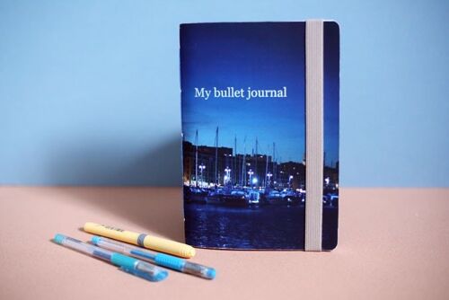 Bullet journal A5 vieux port de Marseille