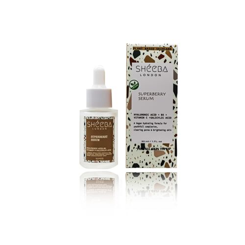 Superberry Serum (Hyaluronic acid +B5 + Vitamin C + Salicylic Acid )