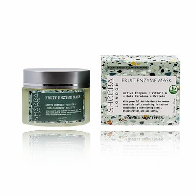 Masque aux enzymes de fruits (enzymes actives + vitamine A + bêta-carotène + protéines)