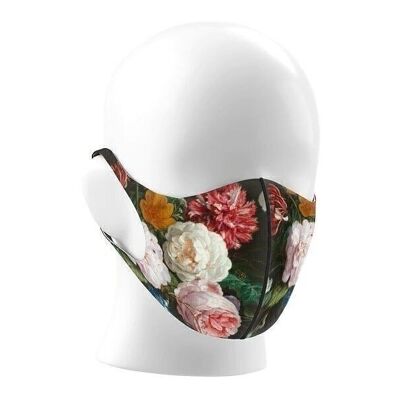 Face mask, Flower still life, De Heem