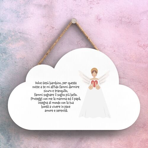 P8010 - Italian Guardian Angel Sentimental Gift Hanging Plaque