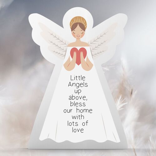 P8020 - Angel Bless Our Home Guardian Angel Sentimental Gift Hanging Plaque