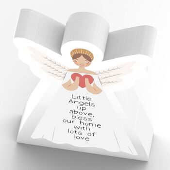 P8020 - Angel Bless Our Home Guardian Angel Sentimental Gift Plaque à suspendre 3