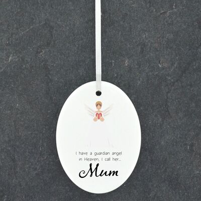 P8025 – I Have A Guardian Angel Mum Guardian Angel Sentimental Gift Hanging Plaque