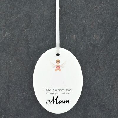 P8025 - I Have A Guardian Angel Mum Guardian Angel Sentimental Gift Hanging Plaque