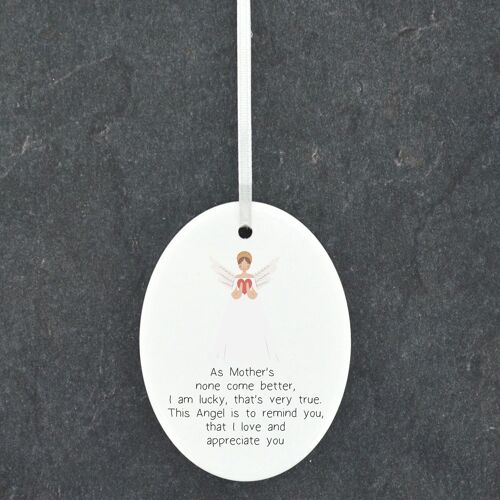P8026 - Mothers None Come Better Guardian Angel Sentimental Gift Hanging Plaque