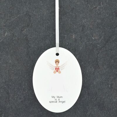 P8028 – My Mum Is A Special Angel Guardian Angel Sentimental Gift Hanging Plaque