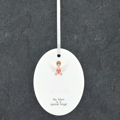 P8028 - My Mum Is A Special Angel Guardian Angel Sentimental Gift Hanging Plaque