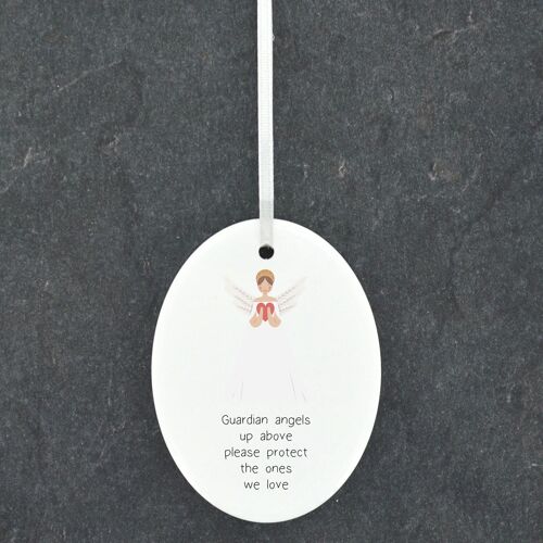 P8029 - Protect The Ones We Love Guardian Angel Sentimental Gift Hanging Plaque