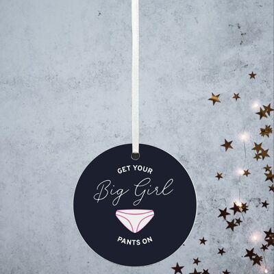 P8150 - Idea regalo segreta per Babbo Natale con pallina decorativa divertente a tema umoristico