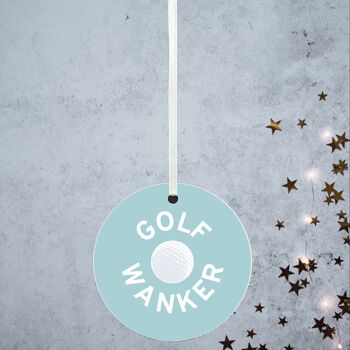 P8165 - Golf W * nker Humour Idée cadeau drôle de babiole décorative Secret Santa 1