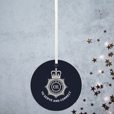 P8166 - Grammar Police Humour Themed Funny Decorative Bauble Secret Santa Gift Idea
