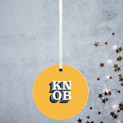 P8171 - Idea regalo segreta per Babbo Natale con pallina decorativa divertente a tema umoristico K*ob