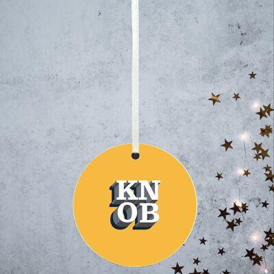 P8171 - K*ob Humor Motto Lustige dekorative Weihnachtskugel Wichtelgeschenkidee