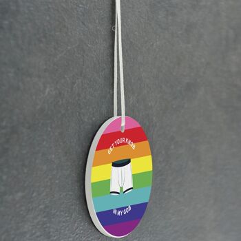 P8173 - K * ob In Gob Gay Pride Humour sur le thème de la babiole décorative amusante Secret Santa Idée cadeau 4