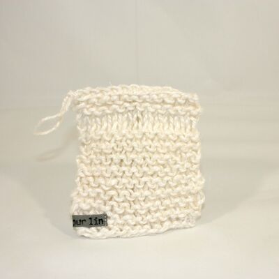 White linen dishcloth